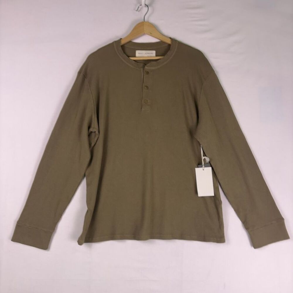 Road to Nowhere Men's Crosby Organic Cotton Waffle Henley